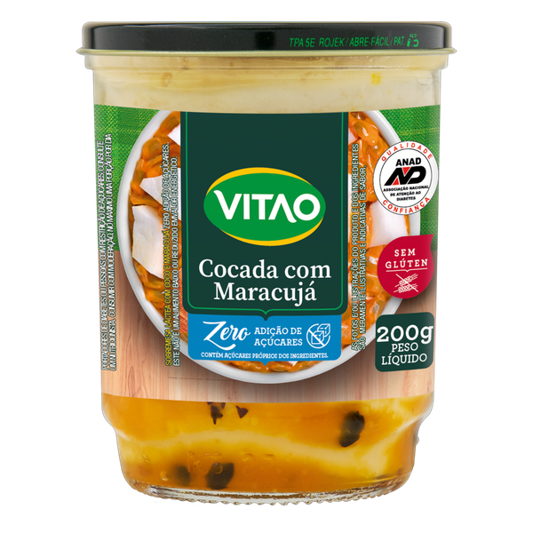COCADA VITAO 200G MARACUJA ZERO
