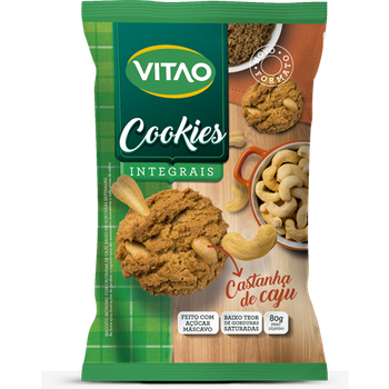 COOKIE VITAO INTEGRAL 80G CAST CAJU