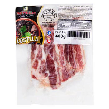 COSTELA PAINEIRA 400G SALGADA C/ OSSO