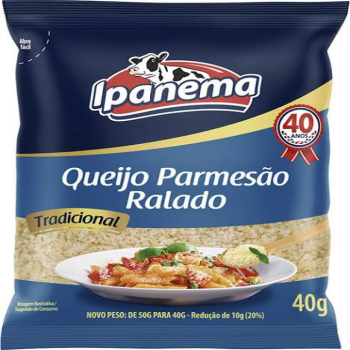 QUEIJO RALADO IPANEMA 40G FINO