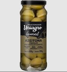 AZEITONA VERDE UNIAGRO 200G C/CAROÇ PREM