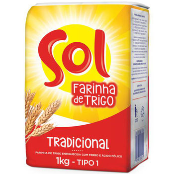 FARINHA TRIGO SOL 1KG PAPEL