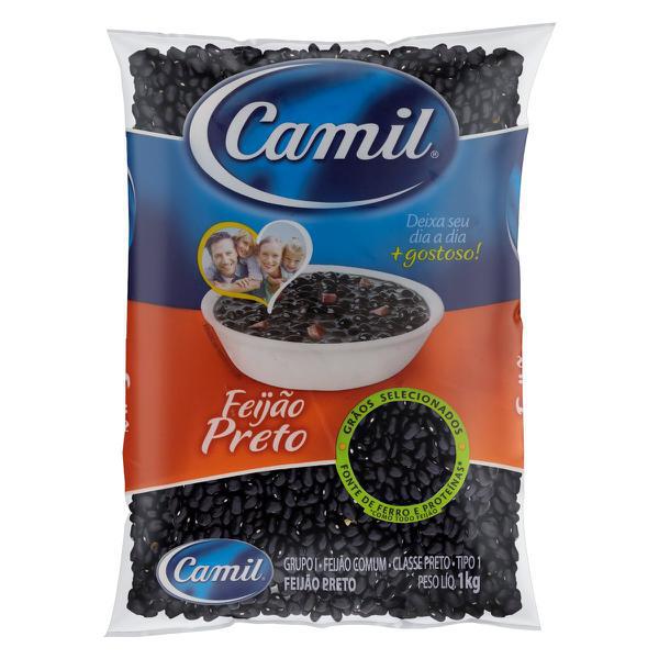 FEIJAO CAMIL 1KG PRETO