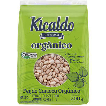 FEIJAO CARIOCA KICALDO 500G ORGANICO