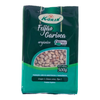 FEIJAO CARIOCA KORIN 500G ORGANICO