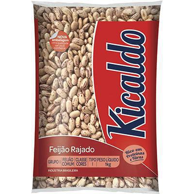 FEIJAO KICALDO 1KG RAJADO