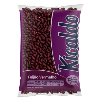 FEIJAO KICALDO 1KG VERMELHO