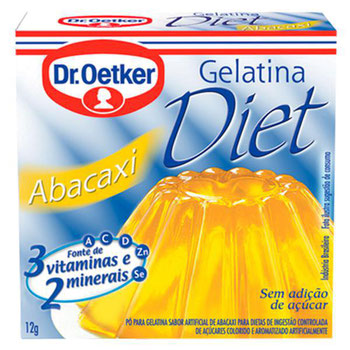 GELATINA  DIET DR OETKER 12G ABACAXI