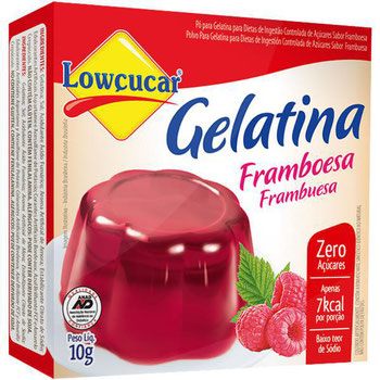 GELATINA LOWCUCAR 10G FRAMBOESA
