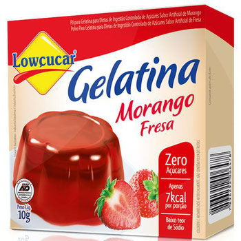 GELATINA LOWCUCAR 10G MORANGO