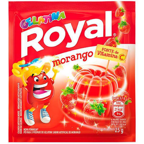 GELATINA ROYAL 25G MORANGO
