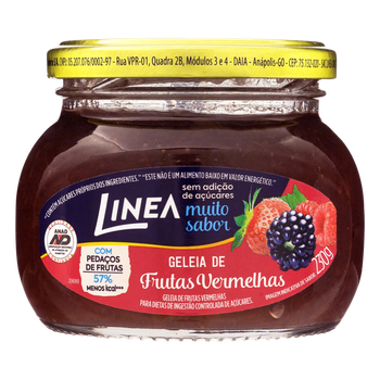 GELEIA LINEA 230G FRUTAS VERMELHAS