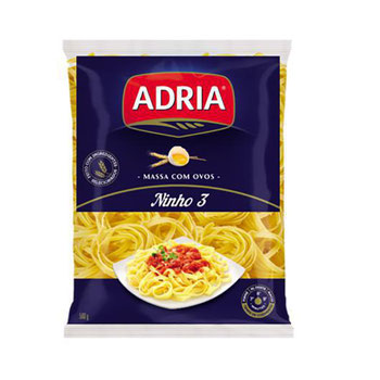MACARRAO ADRIA 500GR NINHO 3