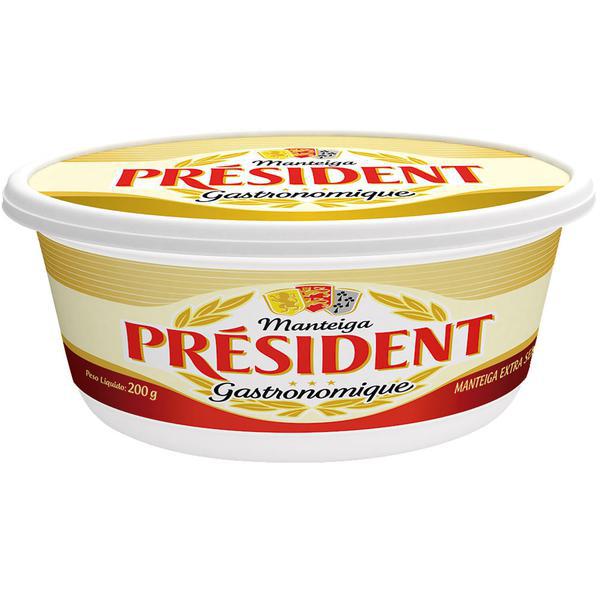 MANTEIGA PRESIDENT 200G S/ SAL PT