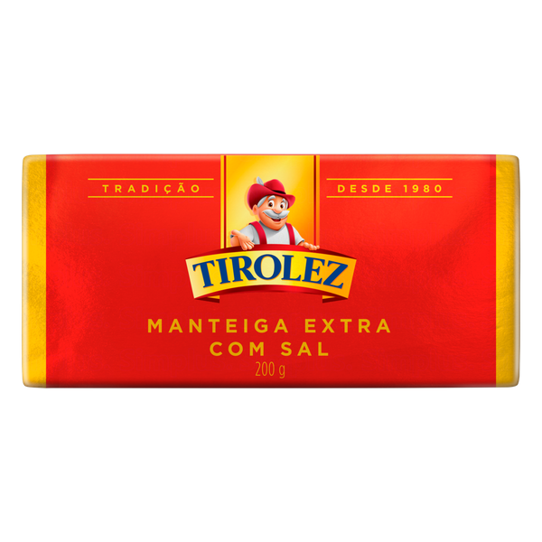 MANTEIGA TIROLEZ 200G COM SAL TABLETE