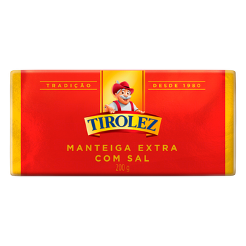 MANTEIGA TIROLEZ 200G COM SAL TABLETE