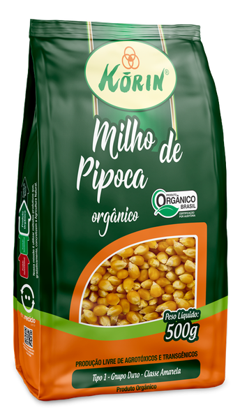 MILHO P/PIPOCA KORIN 500G ORG