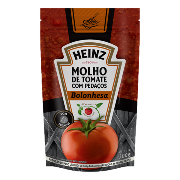 MOLHO DE TOMATE HEINZ 300G BOLONHESA