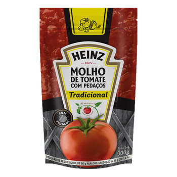 MOLHO DE TOMATE HEINZ 300G TRAD SACHE