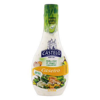 MOLHO SALADA CASTELO 236ML CASEIRO