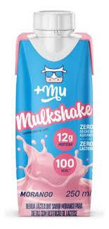 MULKSHAKE MAIS MU 12G 250ML MORANGO