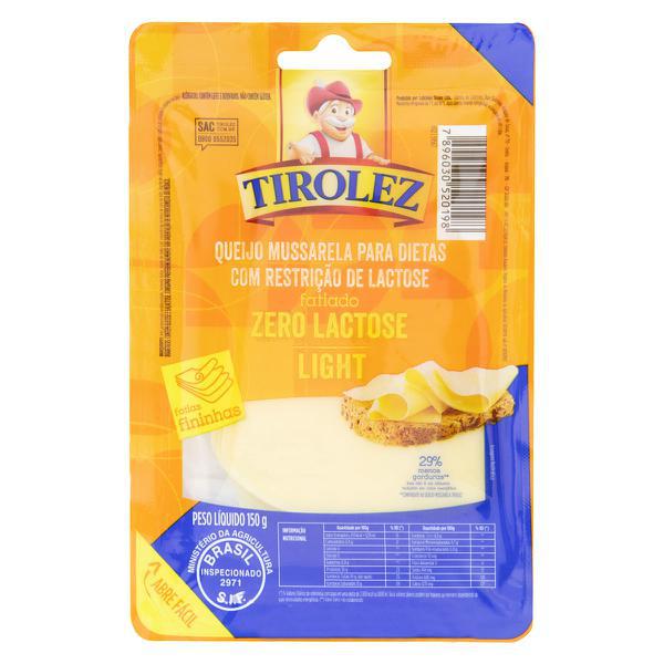 MUSSARELA TIROLEZ 150G LIGHT ZER LACTOSE