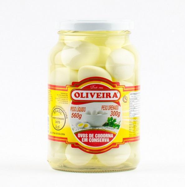 OVOS CODORNA CONSERVA 300G OLIVEIRA