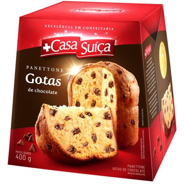 PANETTONE CASA SUICA 400G GOTAS HOCO