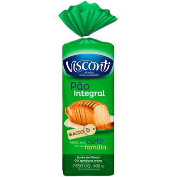 PAO DE FORMA VISCONTI 400G INTEGRAL