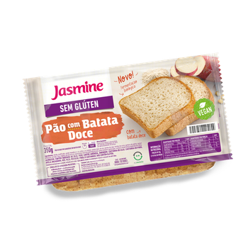 PAO JASMINE 350G BATATA DOCE S/GLUTEN