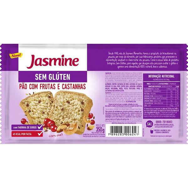 PAO JASMINE 350G FRUTAS E CASTANHAS