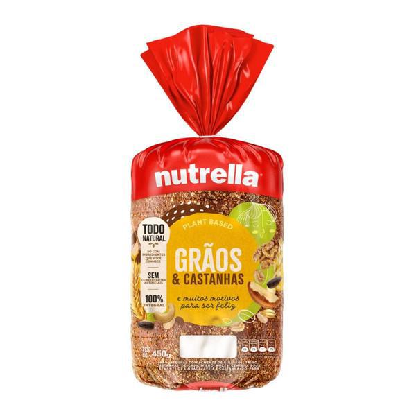 PAO NUTRELLA 450GR GRAOS E CAS VITTA