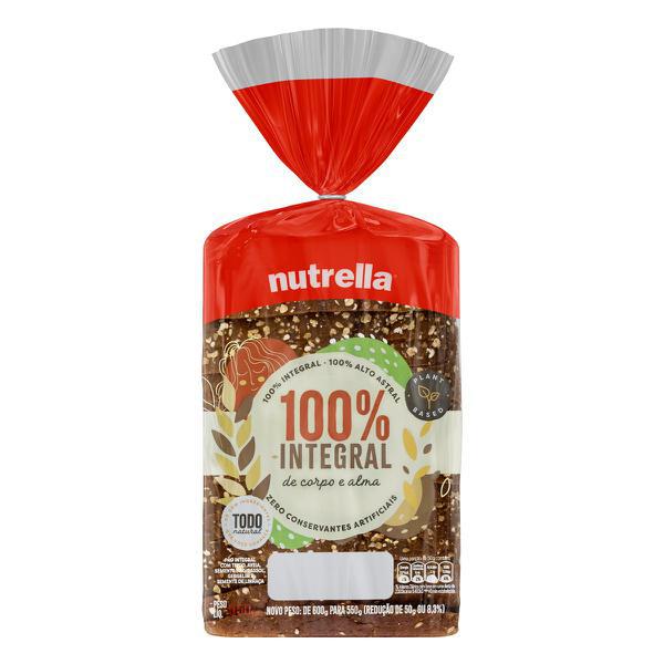 PAO NUTRELLA 550G 100% SUPREME