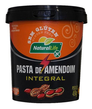 PASTA DE AMENDOIM NATURAL LIF 450G INTEG