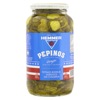 PEPINOS HEMMER 440G AGRIDOCE