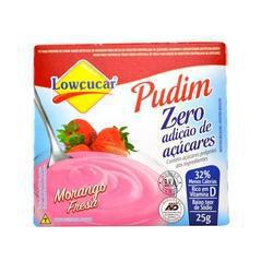 PO P/PUDIM LOWCUCAR 25GR-MORANGO