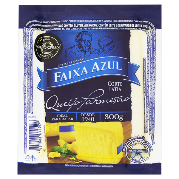 QUEIJO PARMESAO FAIXA AZUL 300GRS
