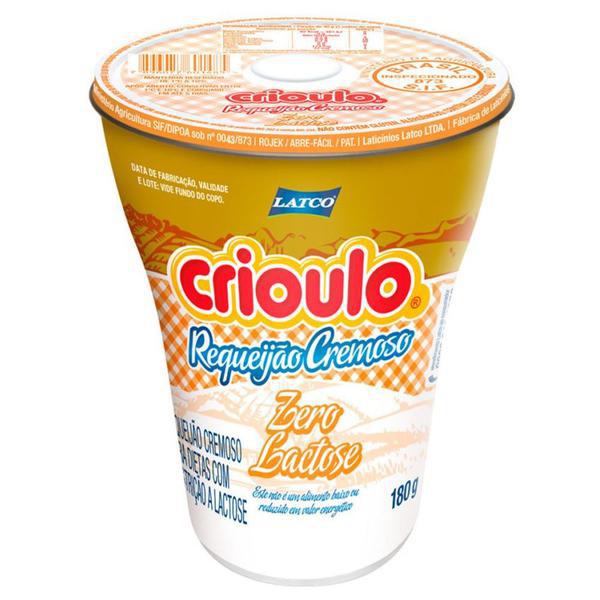 REQUEIJAO CREM 180G ZERO LACTOSE CRIOULO
