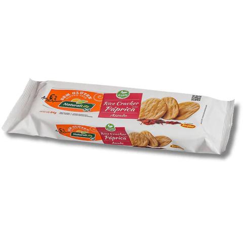 RICE CRACKER NATURAL LIFE 84G PAPRICA