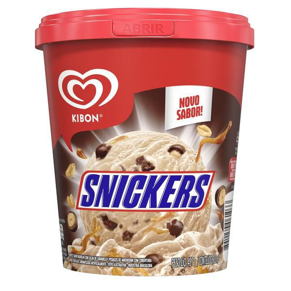 SORVETE KIBON 800ML SNICKERS