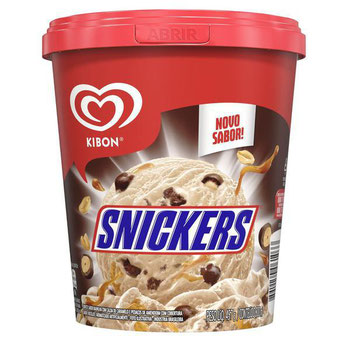 SORVETE KIBON 800ML SNICKERS
