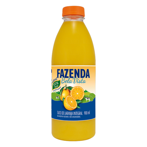 SUCO FAZENDA 900ML LARANJA