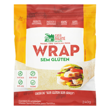 WRAP CASA RIGANI 240G S/ GLUTEN