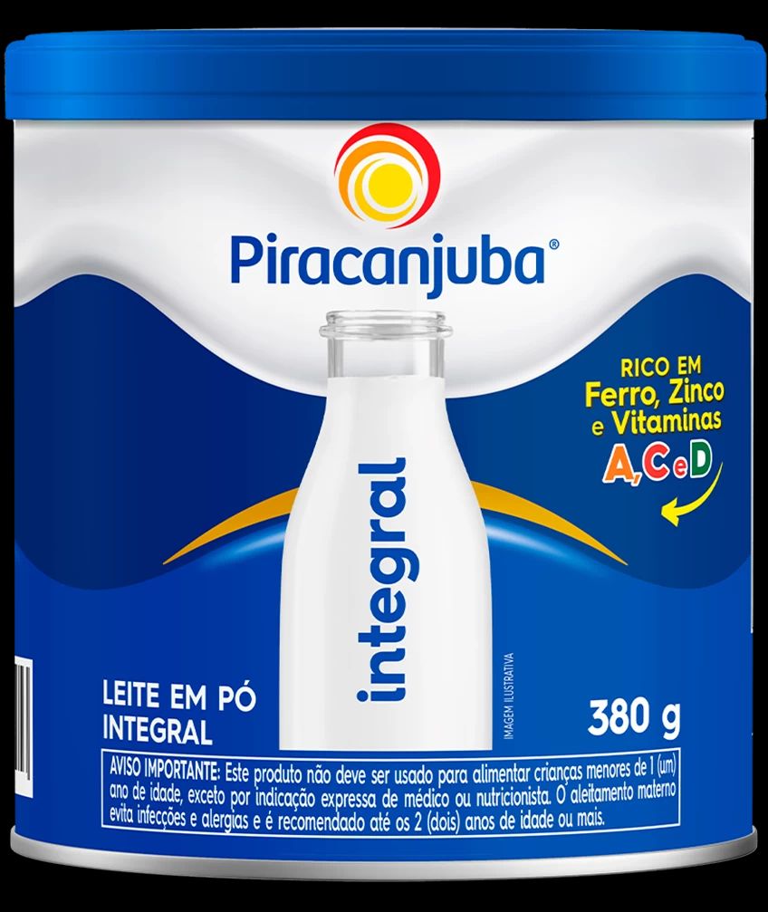 PIRACANJUBA LEITE EM PO 380G INTEGR