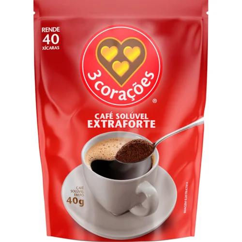 3CORACOES CAFE 40G EXT FORTE SACHE
