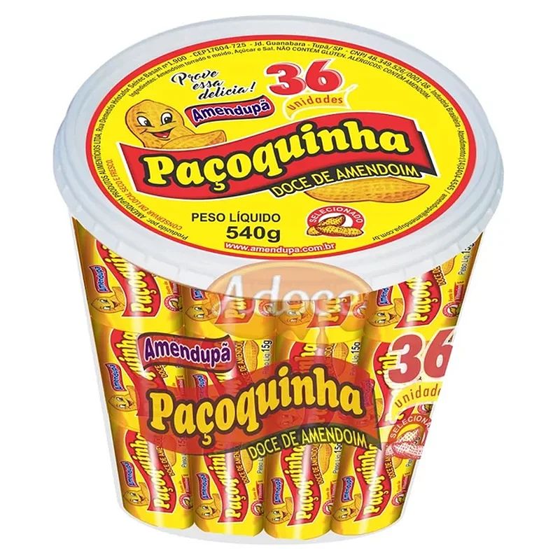 AMENDUPA DOCE PACOCA ROLHA 540GR PT