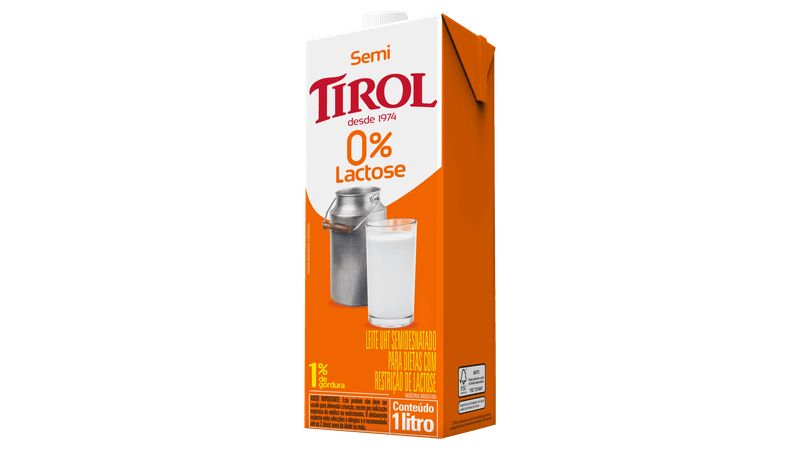 TIROL LEITE 1L ZERO LACTOSE INTEGRA