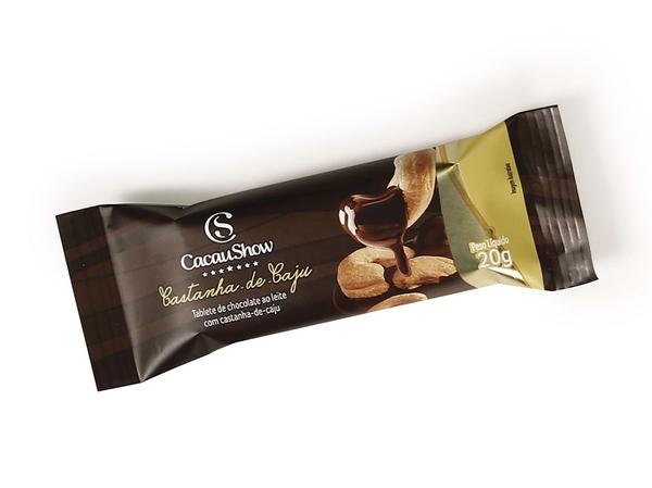 CACAU SHOW 20G TAB CASTANHA CAJU