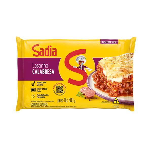 SADIA LASANHA 600G CALABRESA