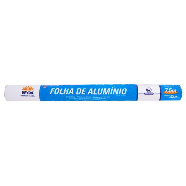 WYDA PAPEL ALUMINIO 7 5MTSX45CM